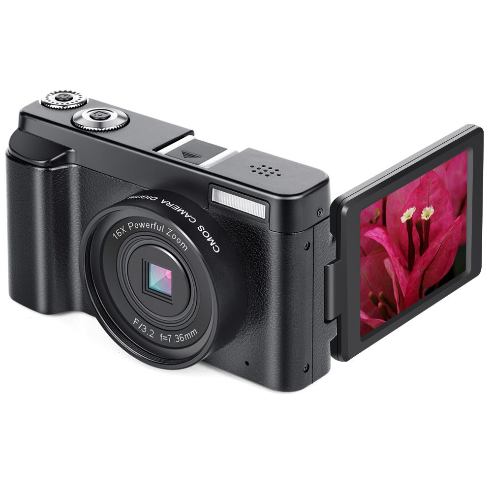HD WIFI SLR camera with flip-out LCD, black body and 16x zoom lens on Tampa Home & Garden Store