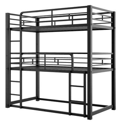 Triple Bunk Bed with Sturdy Construction