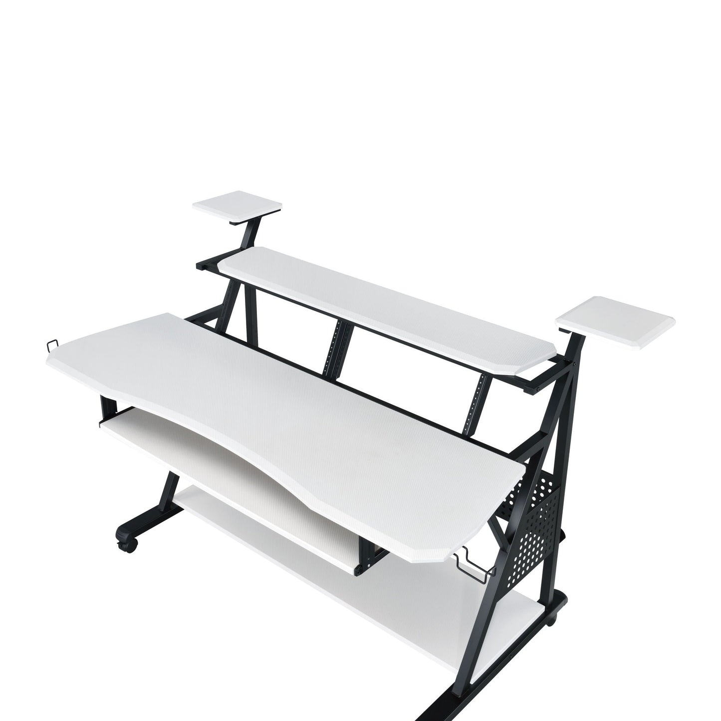 Willow Versatile Music Desk white with raised side platforms HouseOfZazla on Tampa Home & Garden Store