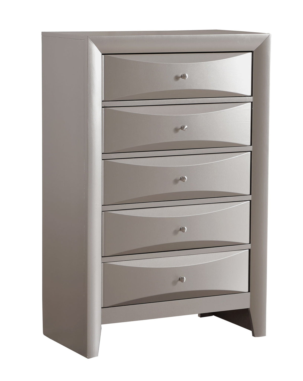 Accent Chest with Molded Resin Drawers in metallic gray by HouseOfZazla, modern accent table on Tampa Home & Garden Store