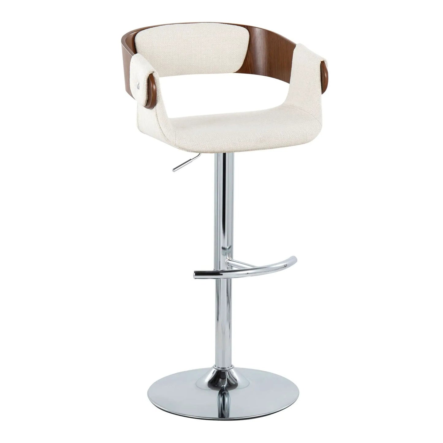 Elisa Mid Century Modern Barstool Swivel Set of 2