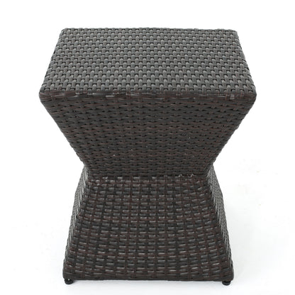 Calhoun Brown Wicker Outdoor Patio Table