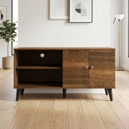 Amidon TV Stand With Storage Shelves and Cabinet