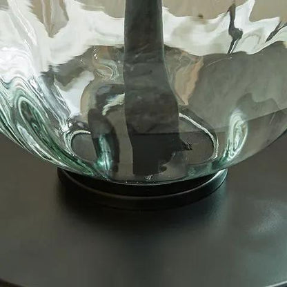 Airbal Glass Table Lamp Set of Two Clear Black