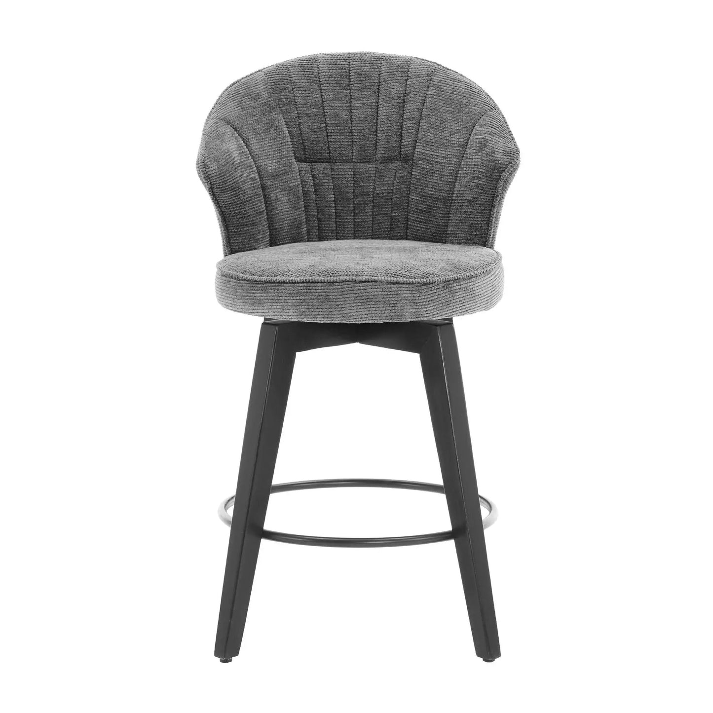 Wing Back Swivel Bar Stools Set of 2 for Kitchen