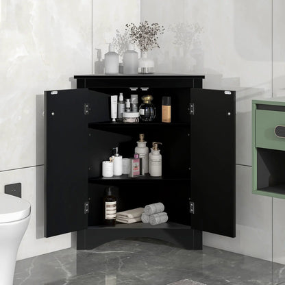 Triangle Bathroom Cabinet with Adjustable Shelves