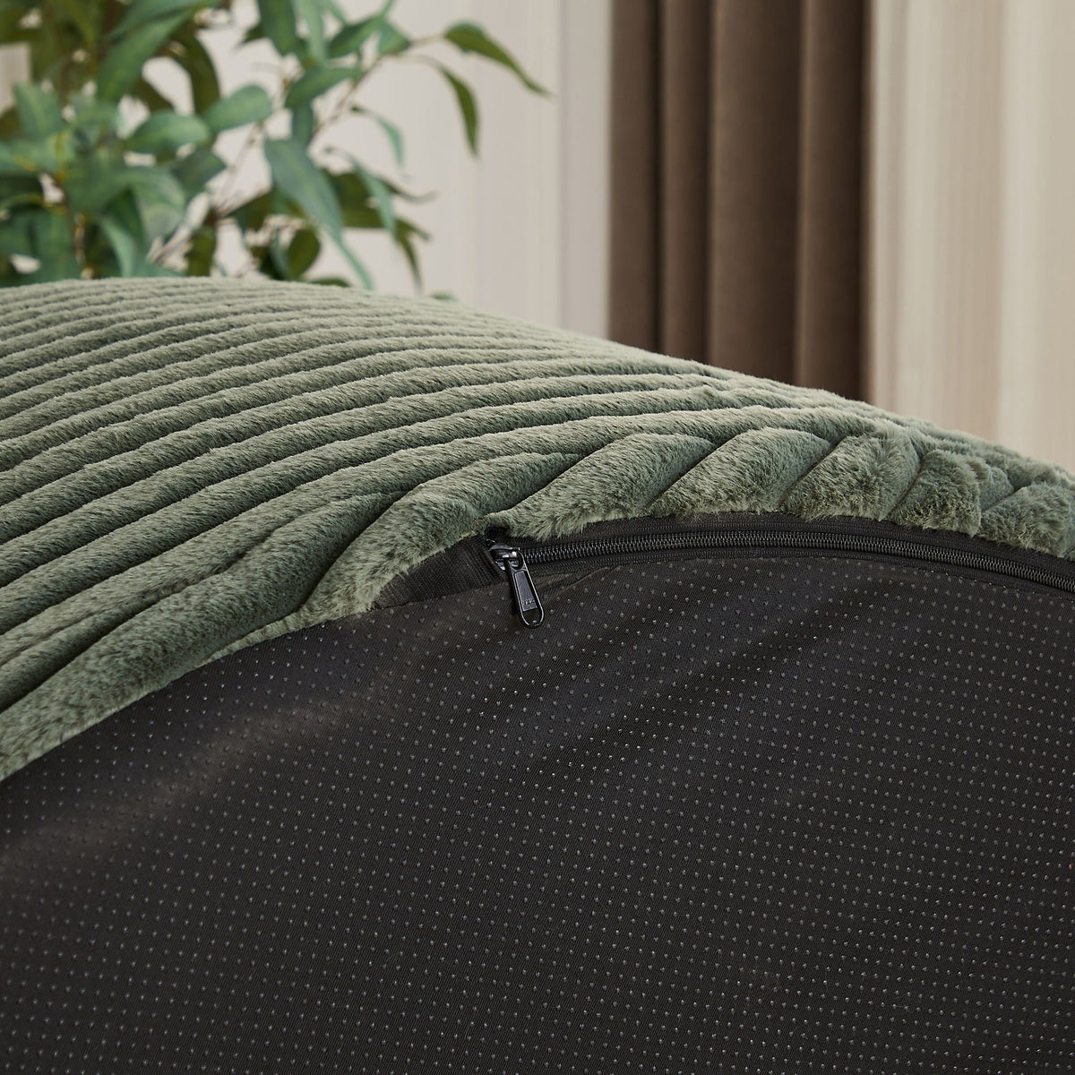 Modern single sofa with a backrest pillow