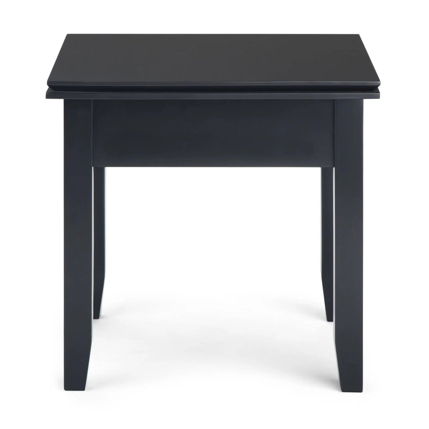 Artisan Handcrafted End Table with black finish and square legs on Tampa Home & Garden Store
