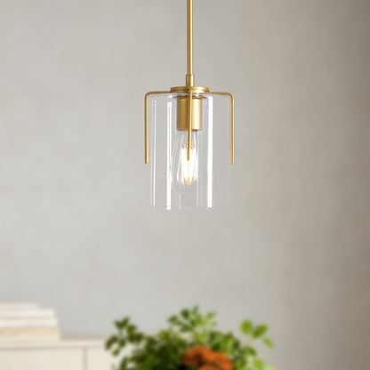 Adjustable Pendant Lighting with Wood Grain