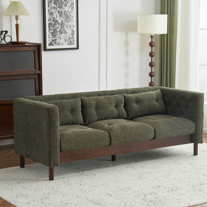 Luxurious Tufted Upholstered Living Room Sofa