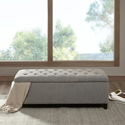 Tufted Top Storage Bench With Soft Close Lid