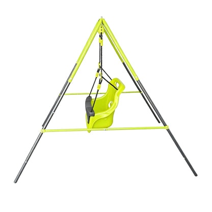 Compact Baby Swing With Safety Buckle And A Seat