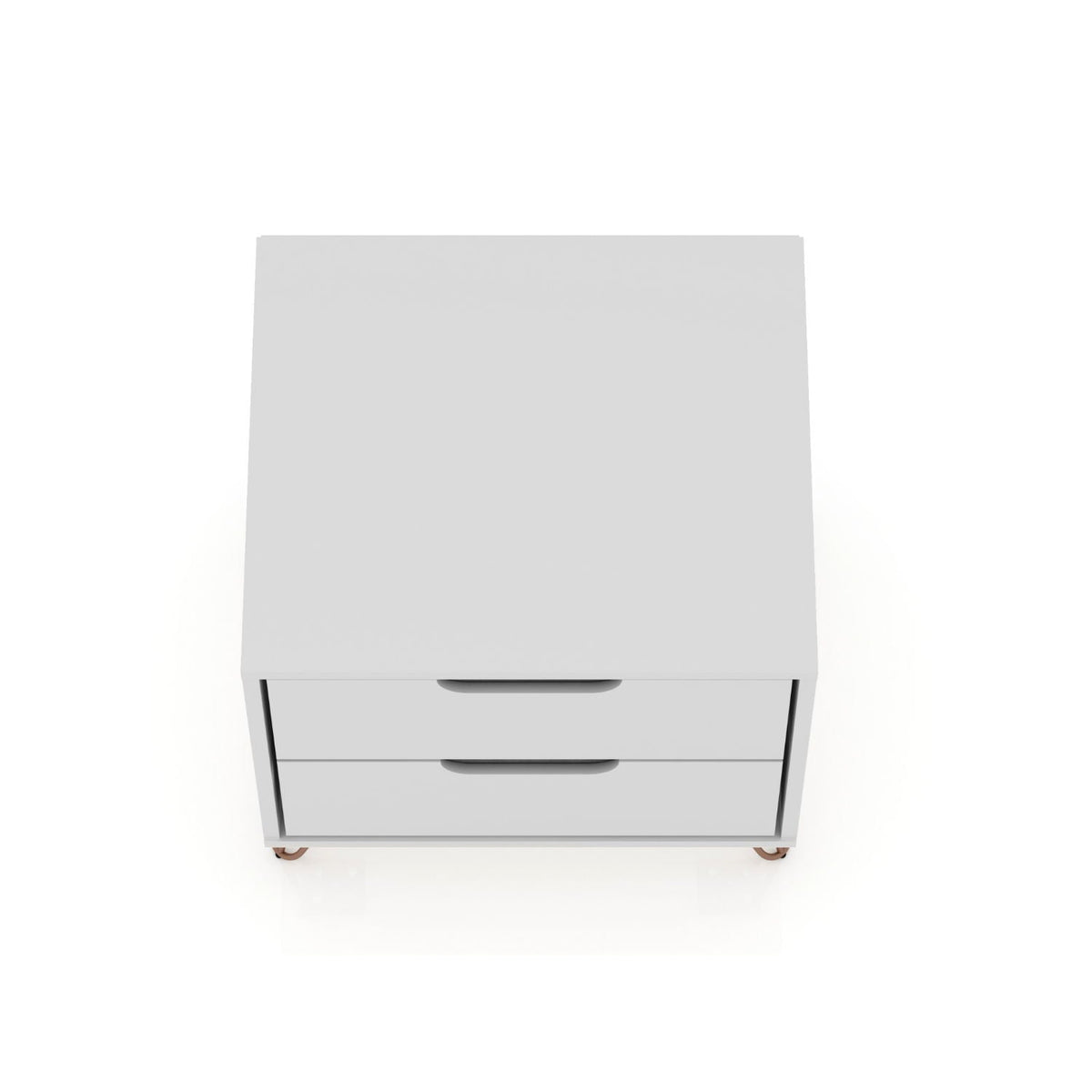 White Nightstand with 2 Drawers by HouseOfZazla, modern accent nightstand on Tampa Home & Garden Store