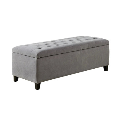 Tufted Top Storage Bench With Soft Close Lid