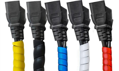 Anti-cat and dog bite cord protector set of 5 spiralwrapped cords in yellow black blue white red on Tampa Home & Garden Store
