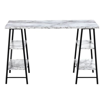 Industrial Computer Desk with Shelves for Home