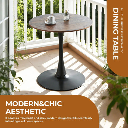 Mid-Century Tulip Table with Round Top Pedestal