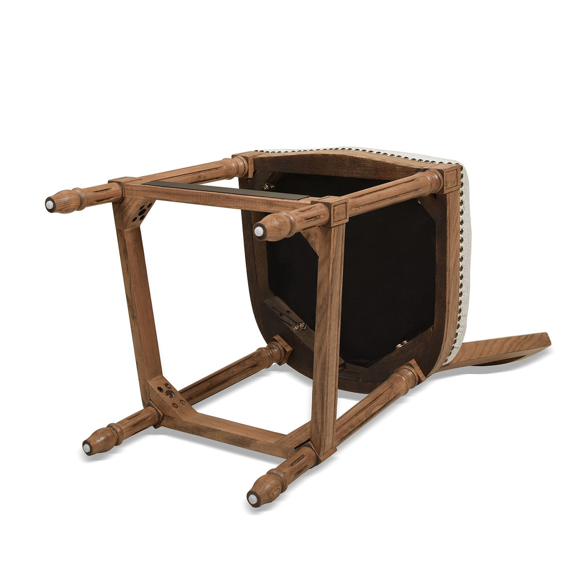 Rattan Wicker High Back Counter Bar Stool with Oak Frame by HouseOfZazla in gray or dark brown on Tampa Home & Garden Store