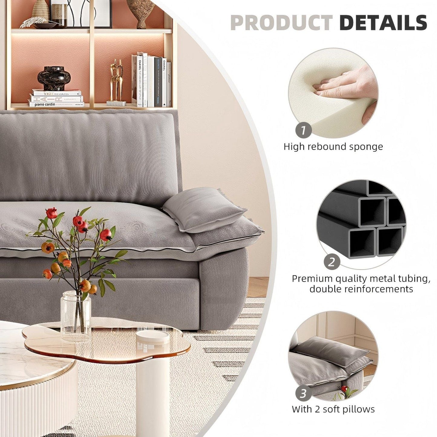 Queen Sleeper Bed and a 3 in 1 Convertible Sofa