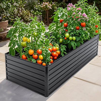 Galvanized Metal Raised Garden Bed for Outdoors