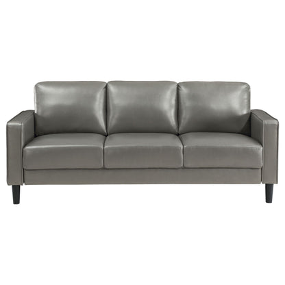 Farallone Contemporary Track Arm Plush Sofa