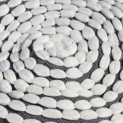 River Handcrafted Cylindrical Pouf in water resistant fabric ottoman by HouseOfZazla on Tampa Home & Garden Store