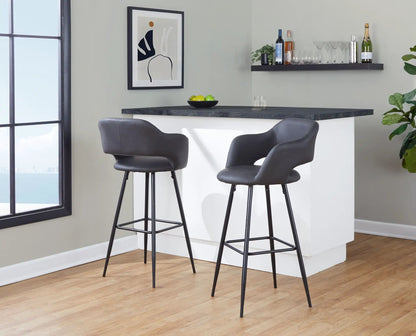 Margarite Contemporary Barstool Set of 2