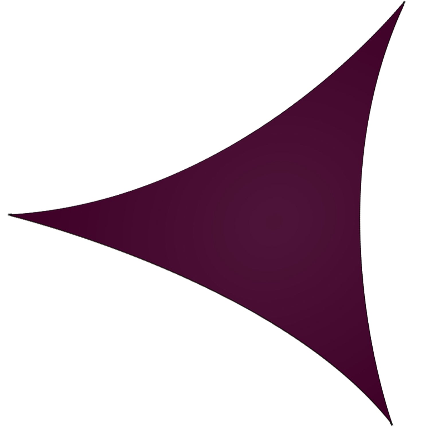 GemGear shade sail triangle canopy in deep plum color for outdoor shade on Tampa Home & Garden Store