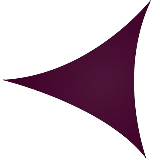 GemGear shade sail triangle canopy in deep plum color for outdoor shade on Tampa Home & Garden Store