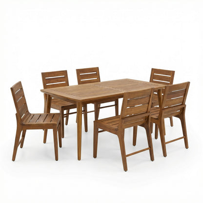 7 Piece Outdoor Dining Set with Table and Chairs