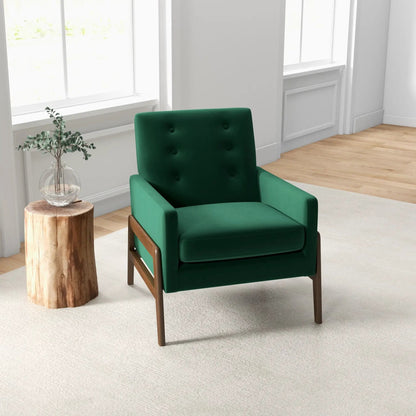 Cole Solid Wood Lounge Chair Mid Century Modern