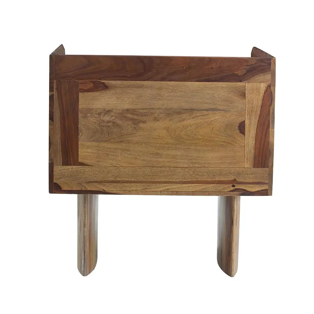Wooden sofa arm chair in brown tones by Unique Piece Furniture on Tampa Home & Garden Store