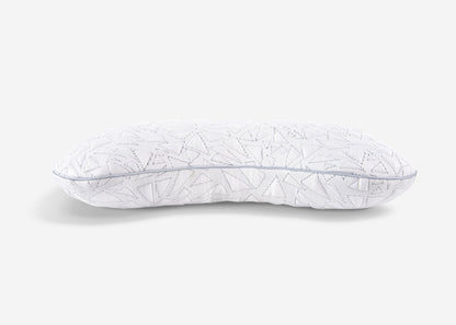 BedGear Storm Cuddle Curve Pillow white quilted cover with grey piping HouseOfZazla on Tampa Home & Garden Store