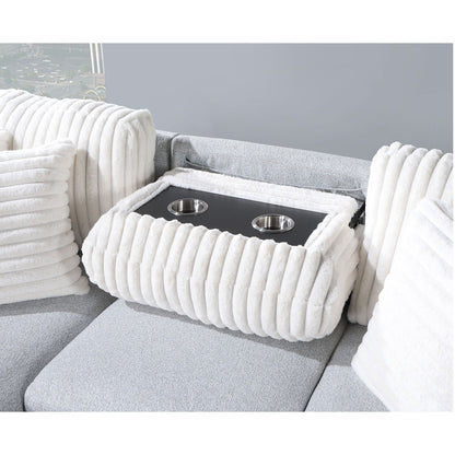 Reversible Pull Out Bed and a Gray Couch