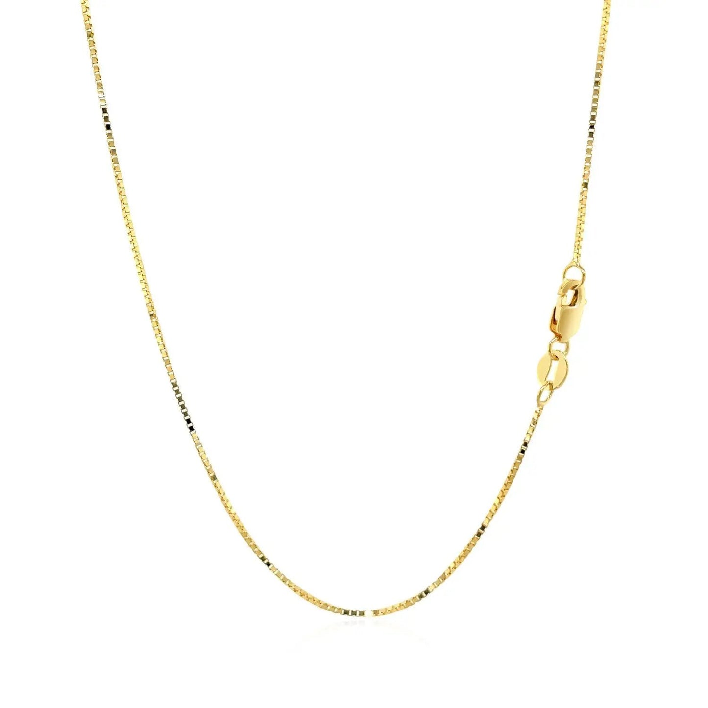 14k yellow gold box chain necklace 0.7mm by Bids.com on Tampa Home & Garden Store