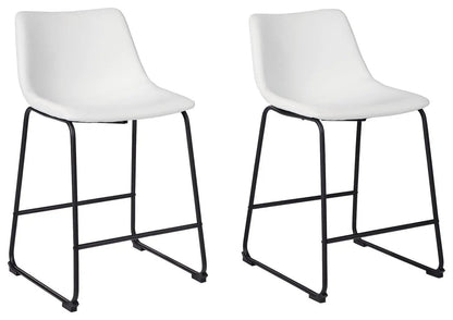 Centiar Upholstered Barstool Set of Two Dining