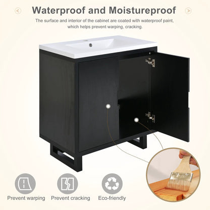 Bathroom Vanity Set With Sink and Storage Cabinet