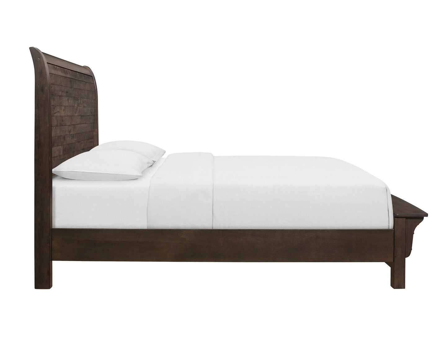 Verna Rustic Ash Sleigh Bed for Home Decor