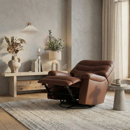 Oslo Antelope Swivel Glider Recliner Footrest
