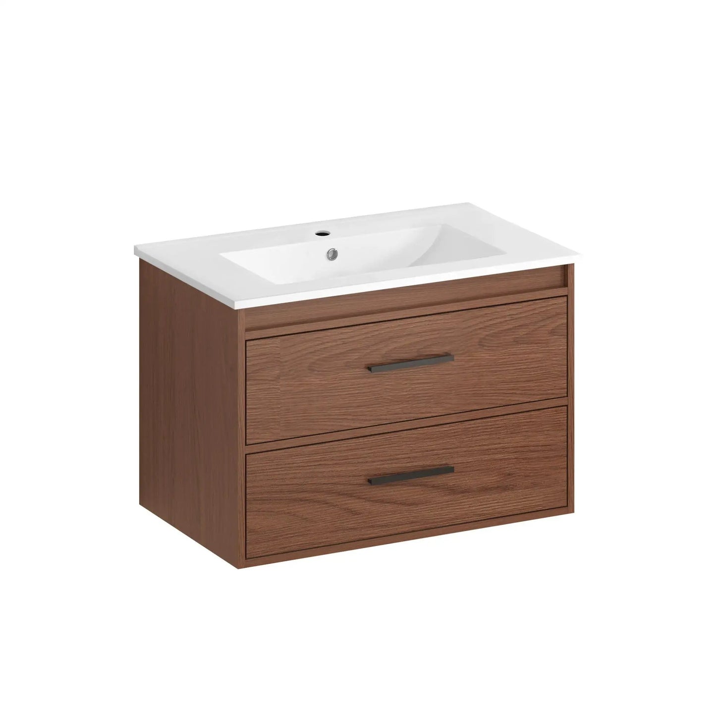 Wall Mounted Vanity With Soft Close Drawers Sink