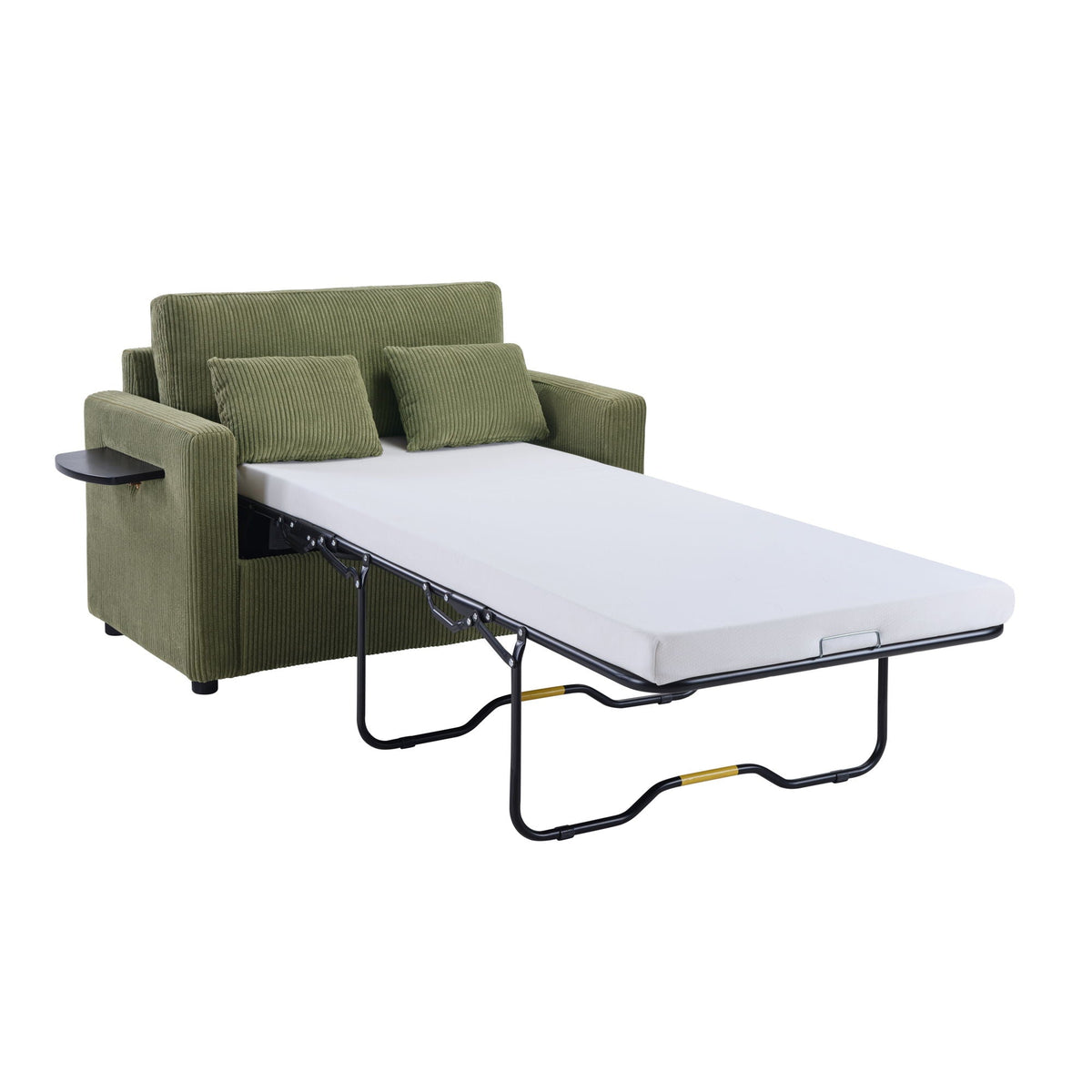 Foldable Sleeper Sofa with USB Ports and Storage