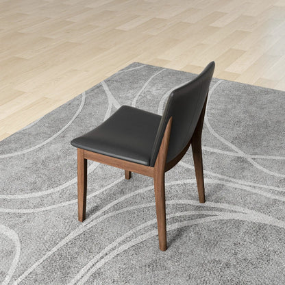 Mid Century Modern Solid Wood Dining Chair Set