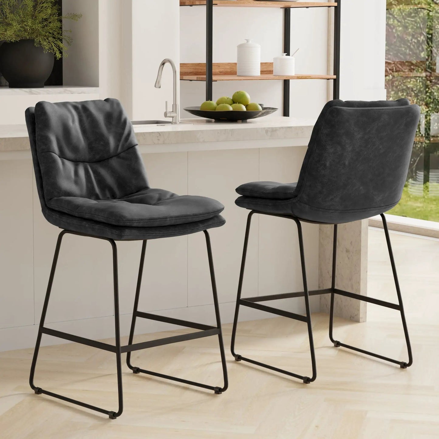 Danika Counter Height Stool Set of 2 for Kitchen