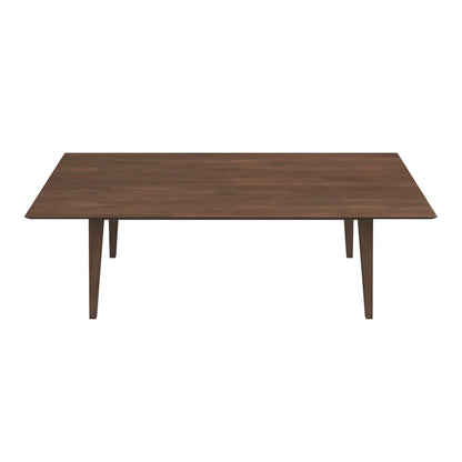Levi modern style rectangular dining kitchen table in dark brown wood with tapered legs on Tampa Home & Garden Store