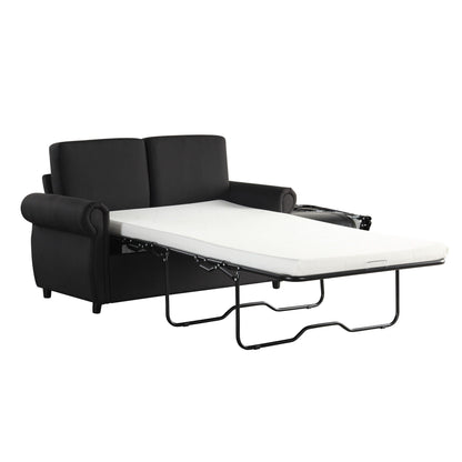 Pull Out Sofa Bed With Twin Memory Foam Mattress