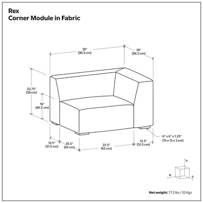 Rex Corner Sofa Module and the Modern Style