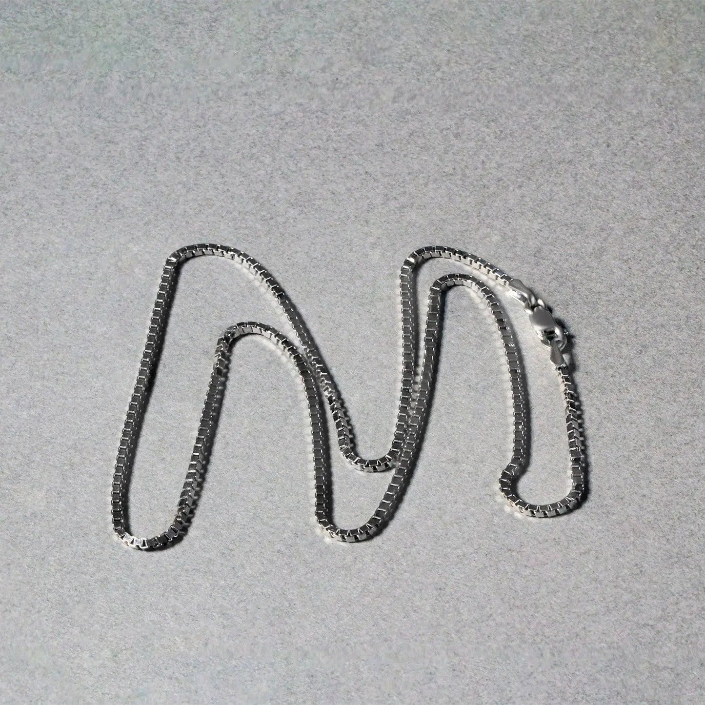14k white gold classic box chain necklace 1.4mm by Bids.com on Tampa Home & Garden Store