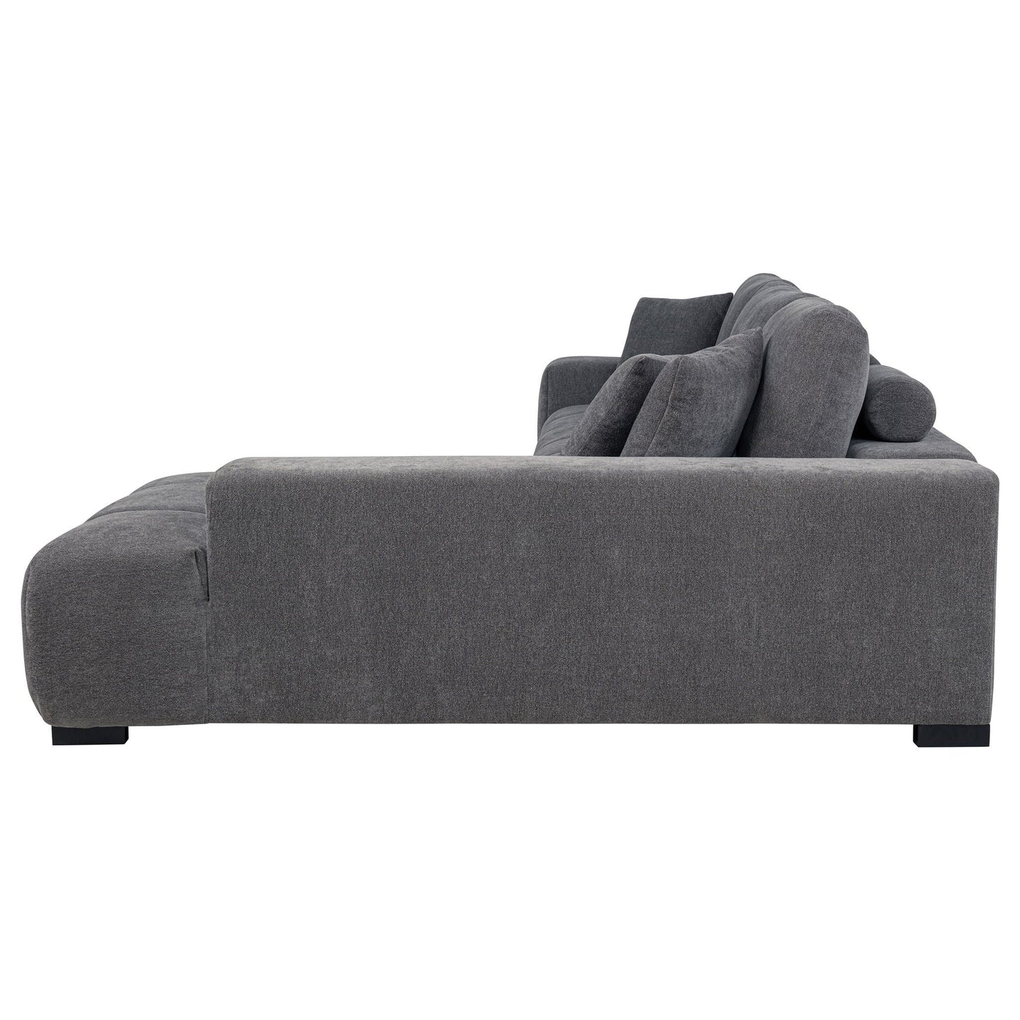 Plather Mid Century Sectional Sofa and Chaise