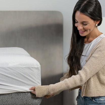 Ghostprotector mattress protector soft knit top and stay-put elastic edges HouseOfZazla on Tampa Home & Garden Store