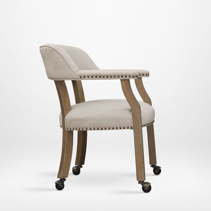 Monroe Beige Dining Chair and Thick Foam Seat